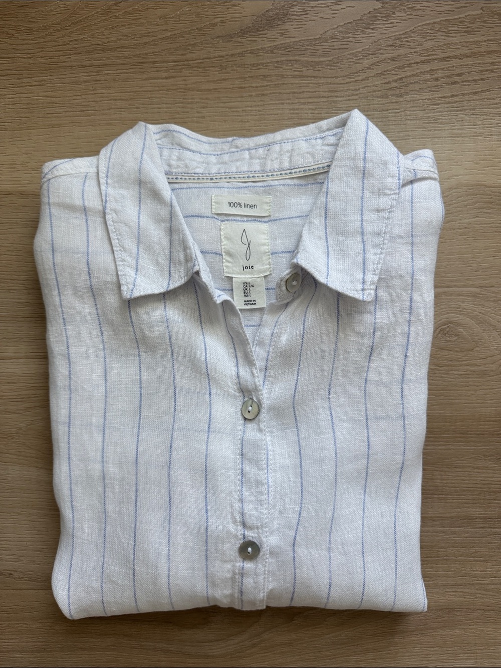 Joie - 100% Linen Button Down Long Sleeve Top